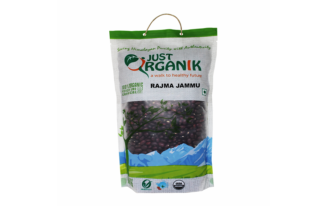 Just Organik Rajma Jammu   Pack  1 kilogram